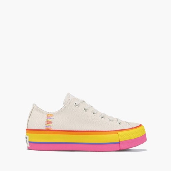 NIB Converse CTAS Lift Ox Canvas 564992C Rainbow - Picture 4 of 8